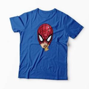 Tricou Spiderman Pizza - Bărbați-Albastru Regal